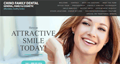 Desktop Screenshot of chinofamilydentalcare.com