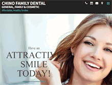 Tablet Screenshot of chinofamilydentalcare.com